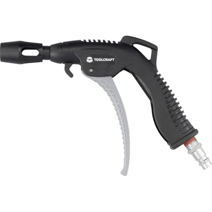 Toolcraft Druckluft-Ausblaspistole 1/4' (6.3 mm) mit Turbodüse und rutschfestem Pistolengriff, 15 bar – Bild 1