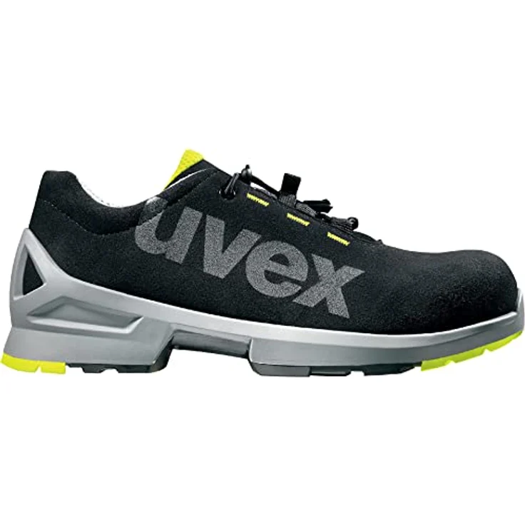 Uvex 1 Halbschuh, Sicherheitsschuhe S2 SRC, Arbeitsschuhe für Damen & Herren, Schwarz/Lime, Größe 40 – Bild 2