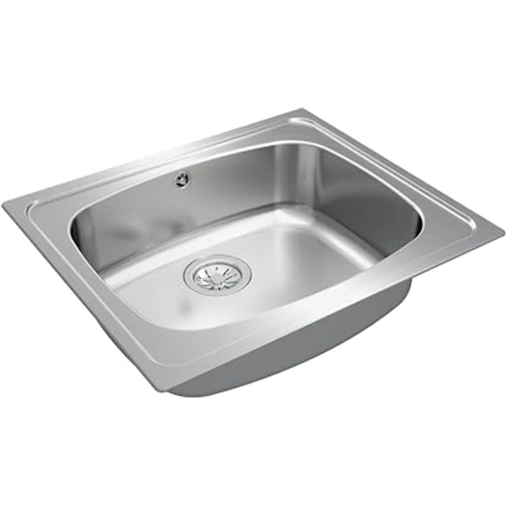 Teka Universe Spüle 60TXP1C, Edelstahl poliert, 1 x Behälter, Ablaufgarnitur mit Korb 3½" – Bild 4