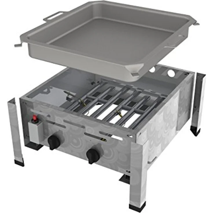 ChattenGlut Gasgrill ChattenGlut Gastrobräter 7,3kW mit Pfanne, BxTxH: 480x530x270 cm, Edelstahl Design aus Hessen Germany – Bild 6