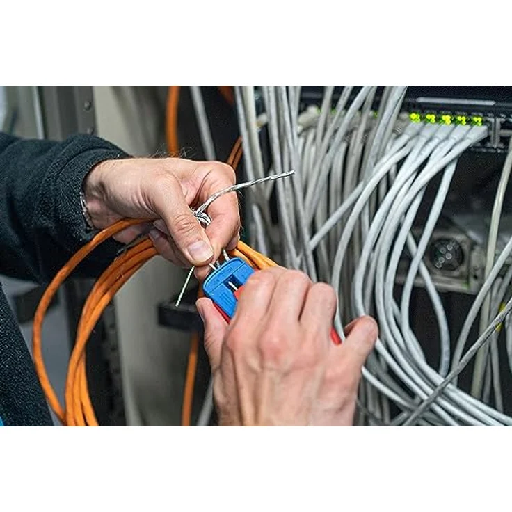 WEICON 51000002 Präzisions-Abisolierer S Abisolierwerkzeug für feine Leiter-Drähte, Rot-Blau – Bild 2