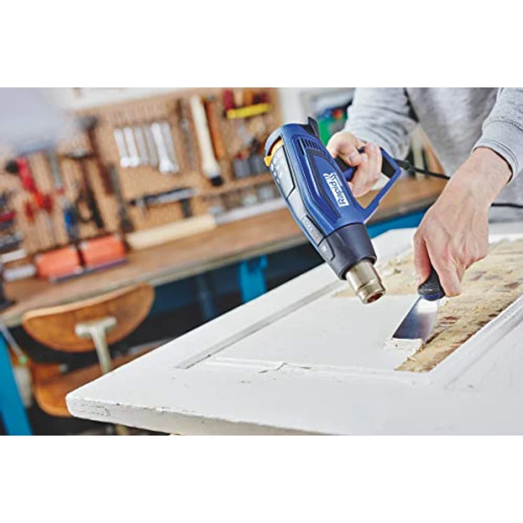 Rapid Heißluftfön R2200-E im Koffer, 2200 W Heißluftpistole, 60-650°C, 250-500 l-Min. – Bild 4