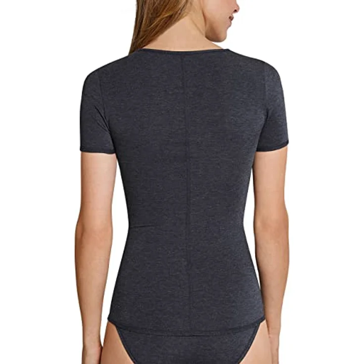 Schiesser Damen Shirt "Personal Fit", Unterhemd Casual Stretch, atmungsaktiv und formstabil, blau, (M) – Bild 2