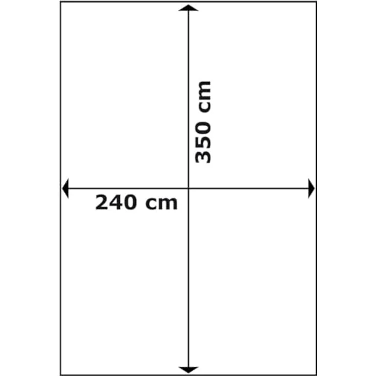 Bo-Camp Markise, Caravanluifel - Travel - Wasserdicht mit 2000 mm Wassersäule, 3,5x2,4 Meter, grau, inklusive Tragetasche – Bild 2