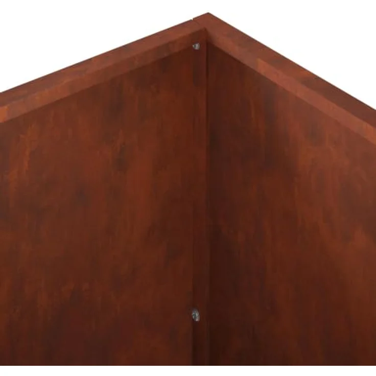 vidaXL Hochbeet, Garten-Pflanzgefäß 2er Set, wetterfester Stahl in Rostoptik, 80 x 50 x 50 cm – Bild 8