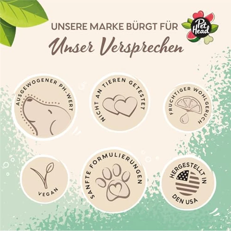 Pet Head Furtastic Tiershampoo, Pflege für langes und lockiges Fell, 300 ml, mit Wassermelonenduft, vegan und cruelty-free – Bild 6