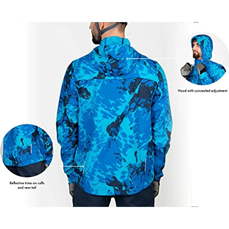 Endura Hummvee WP Shell Jacke schwarz Größe XL, Ultraleichtes winddichtes Ripstop-Gewebe, wasserabweisende Beschichtung – Bild 5