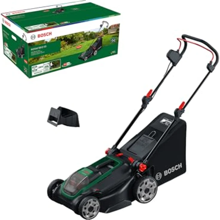 Bosch Akku-Rasenmäher Rotak18V2-43 Solo, 43 cm Schnittbreite, 3-in-1 Funktion, ohne Akku und Ladegerät – Bild 1