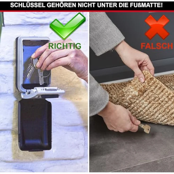 MASTER LOCK Schlüsseltresor mit beleuchteten Zahlenrädern [Medium] [Wetterfest]  - 5425EURD Schlüsselsafe – Bild 2
