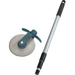 Maximex Rasenkanten-Roller Cut - für rücken- und knieschonendes Arbeiten, Edelstahl rostfrei, 5.5 x 72-139 x 15 cm