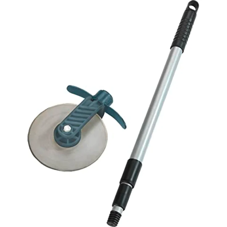 Maximex Rasenkanten-Roller Cut - für rücken- und knieschonendes Arbeiten, Edelstahl rostfrei, 5.5 x 72-139 x 15 cm – Bild 1