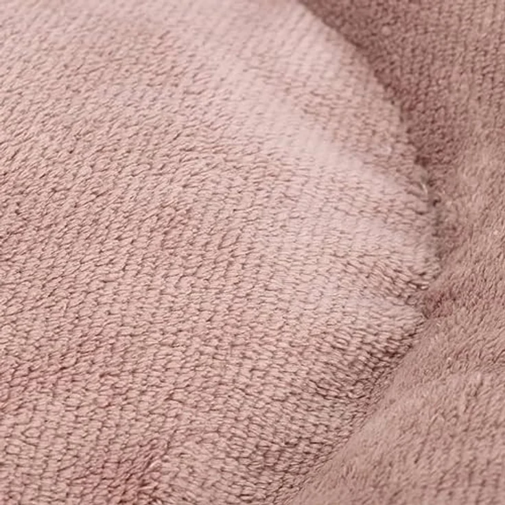 Designed By Lotte Katzen Liegebett Ribbed pink, weicher gerippter Stoff, runde Form, Silikonfaserfüllung – Bild 2