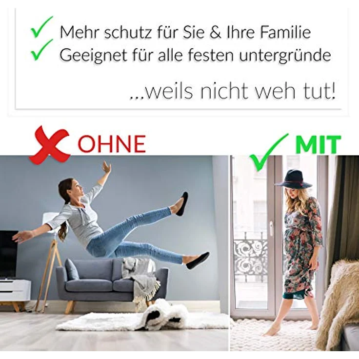 Anro Antirutschmatte Netz Teppichunterlage Teppichstopper rutschfest und zuschneidbar Unterlage Gleitschutz 60x100cm – Bild 4