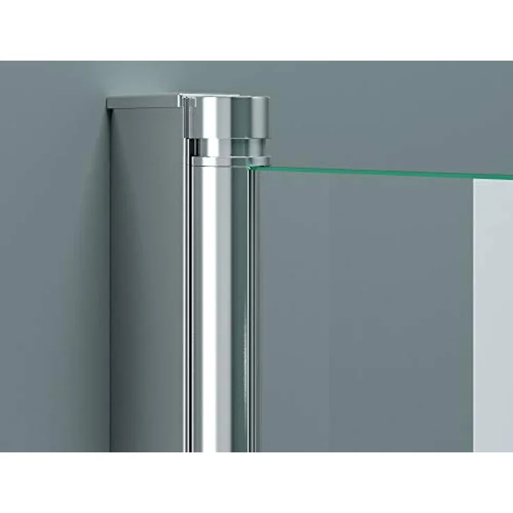 doporro 120x140 cm Design-Duschwand für Badewanne Badewannenaufsatz Duschabtrennung 6mm ESG-Sicherheitsglas inkl. NANO-Beschichtung Badewannenfaltwand – Bild 5