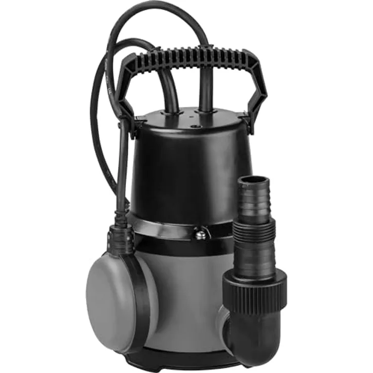 Heissner Tauchpumpe, Pool-Tauchpumpe mit 8500 l/h Förderkapazität, Soft-Standfuß und Schwimmerschalter