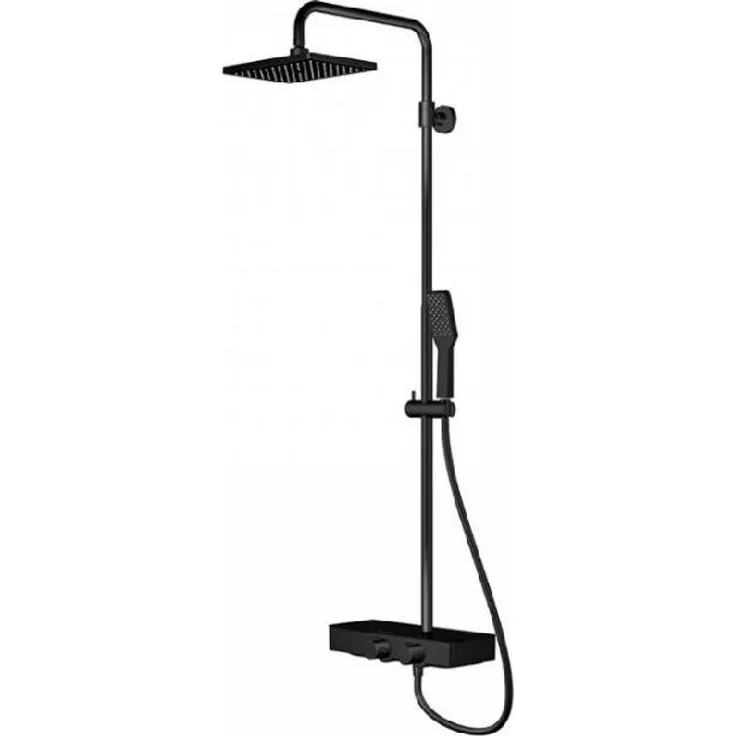 Steinberg 390 - Brauseset mit Thermostat, 258x186 mm, schwarz matt 390 2700 S