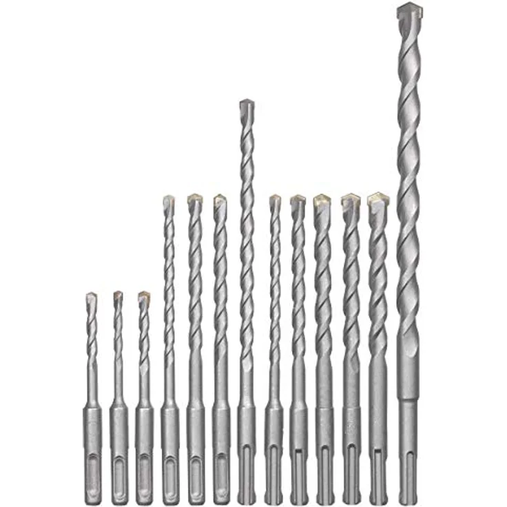 kwb 240280 SDS-Plus Hammer-Bohrer-Set, 12-teiliges Stein- u. Beton-Bohrer Satz im Kunstoff-Koffer – Bild 2