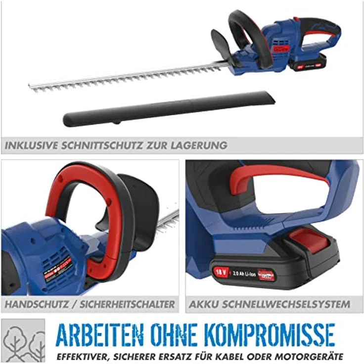 Guede HS 18-201-05 Akku-Heckenschere, 51 cm Schnittlänge – Bild 5