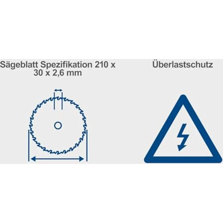 Scheppach HS210 Tischkreissäge, 70 mm Schnitthöhe, 1500W, Tischgröße 500 x 445 mm, Ø210 mm Sägeblatt, inkl. Querschneidlehre & Längsanschlag – Bild 3