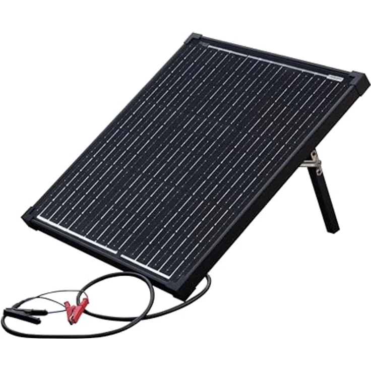 Technaxx 5023 Solarpanel, 50 W mit Laderegler 18 V, zwei USB-Ausgängen, hoher Wirkungsgrad bis 16,69% – Bild 1