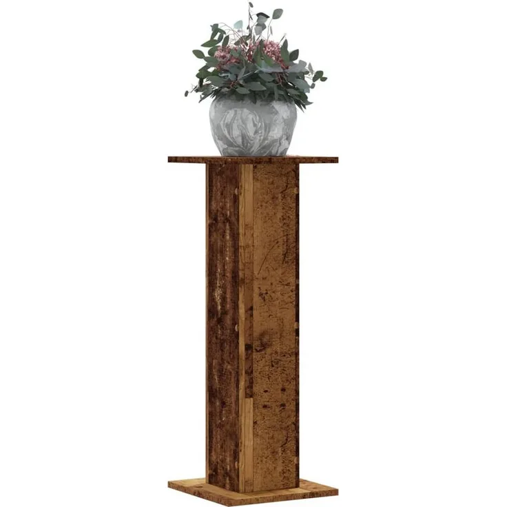 vidaXL Blumenständer Pflanzenständer 2 Stk Altholz-Optik 30x30x80 cm Spanplat