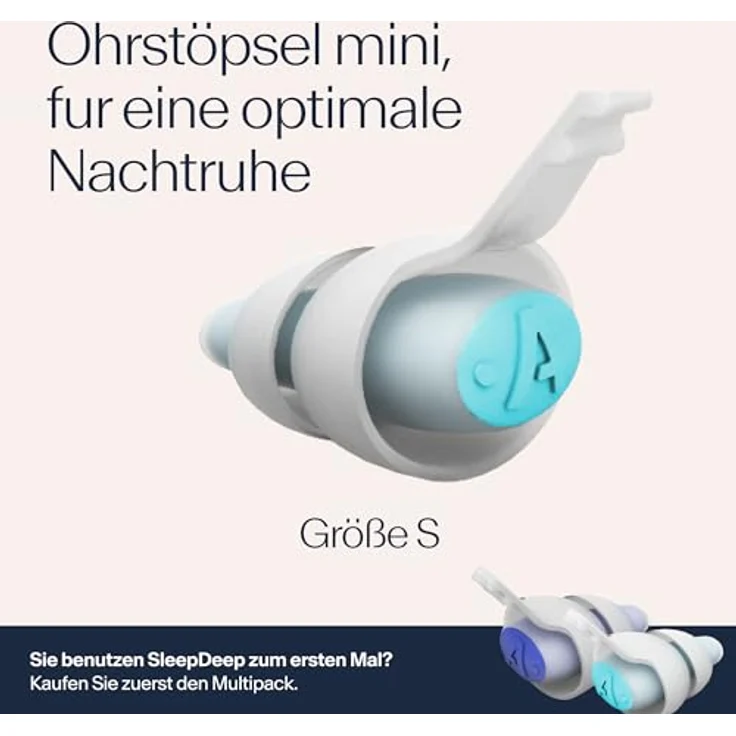 Alpine SleepDeep - Ohrstöpsel 27dB, Neue 3D-Ovalform, Größe S, Schwarz – Bild 4