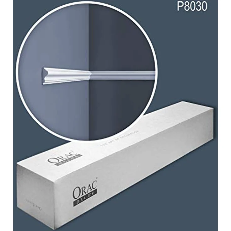 Orac Decor Zierleiste P8030, klassisches Zierleisten-Set, 40 Stück, 80 m, weiß, aus Purotouch® – Bild 2