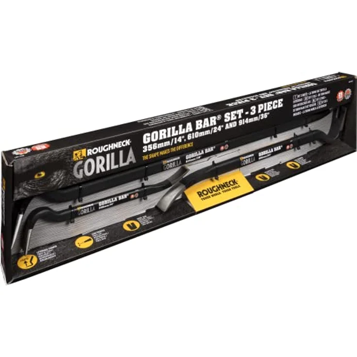 Roughneck Brecheisen Satz Gorilla Bar 14''+24''+36'' Brechstange Nageleisen – Bild 2