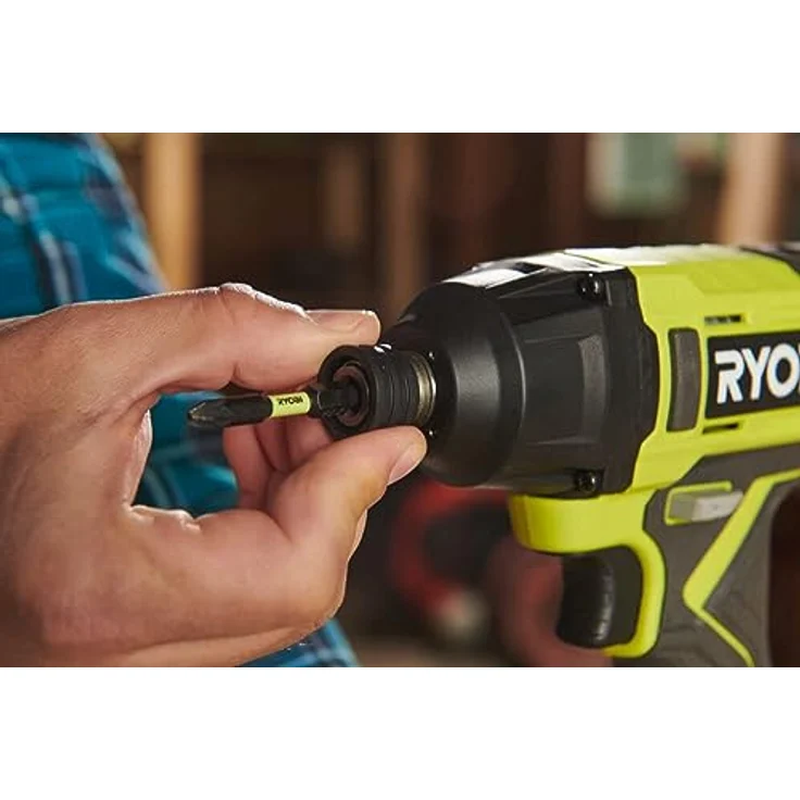 Ryobi ONE+ RCK182G-220S Akku-Maschinen-Set mit Bohrschrauber und Schlagschrauber 18 V, inkl. 2x 2,0 Ah Akkus, Schnellladegerät und Werkzeugtasche – Bild 8
