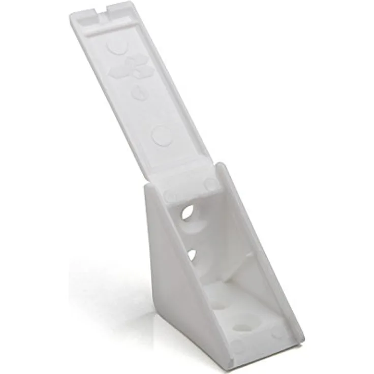 100 Stück Doppel Korpusverbinder Eckverbinder Schrankverbinder Möbelverbinder Winkel für Möbel 31 x 31 x 20 mm Farbe: Weiß