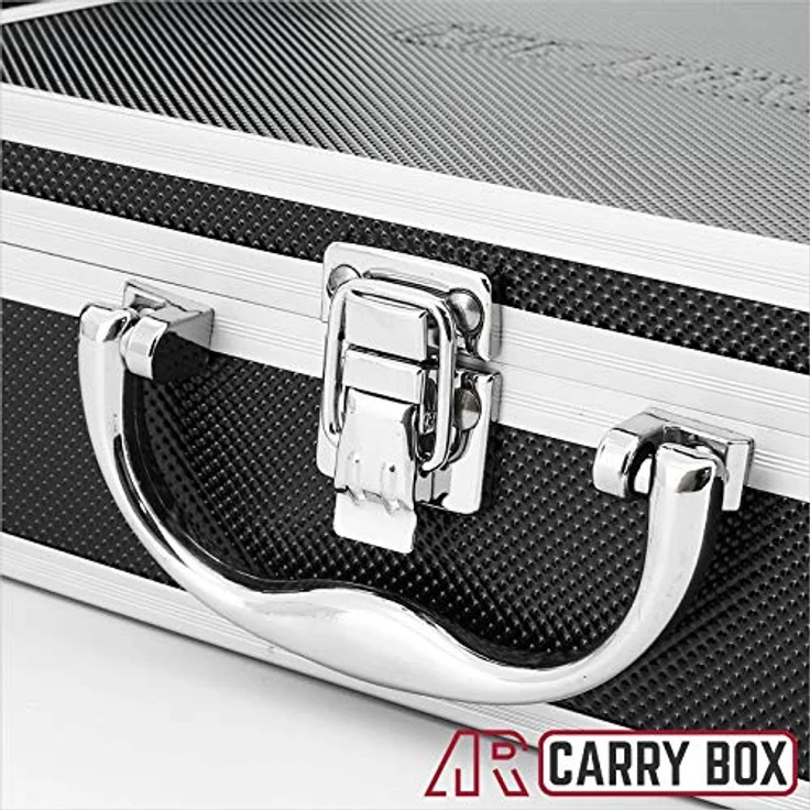 Aluminium Koffer Schwarz Box mit Schaumstoffeinlage 560013 – Bild 9