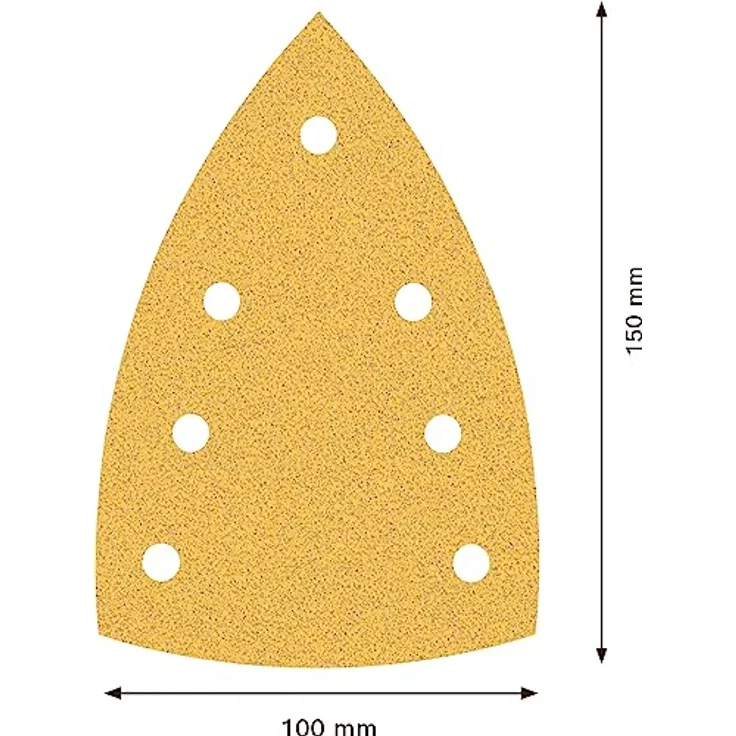 Expert C470 Schleifpapier mit 7 Löchern für Multischleifer, 100 x 150 mm, G 80, 10-tlg. - Preisvergleich – Bild 3