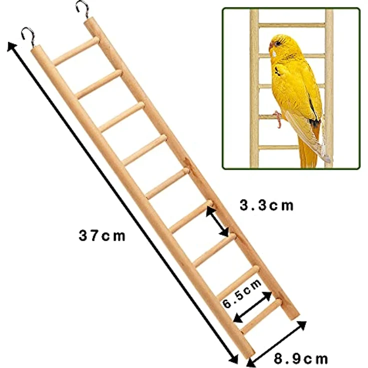 Ferplast ESCALERA Madera para PERIQUITOS CACATUAS 9X1,1X37CM – Bild 4