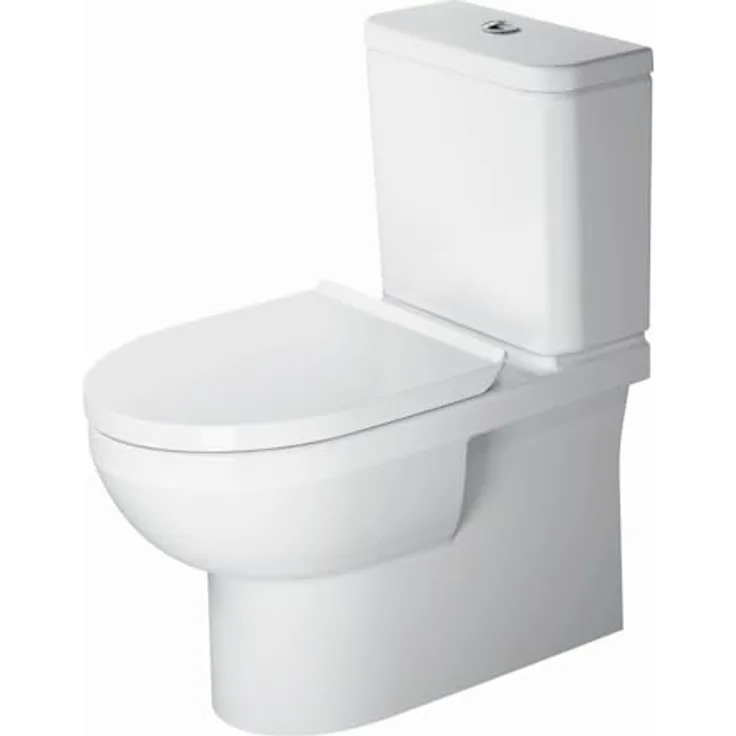 Duravit Stand-WC-Kombination BASIC DURASTYLE rimless, tief, 365 x 650 mm, Abgang Vario weiß