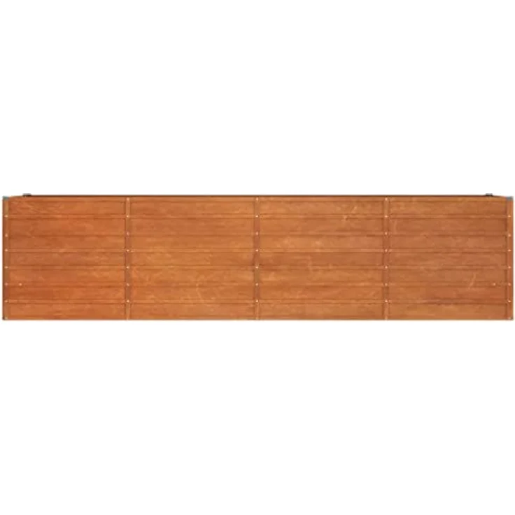 vidaXL Hochbeet aus Cortenstahl, Rostig, 320 x 80 x 77 cm, Wetterfester Stahl, Robust & Langlebig – Bild 4