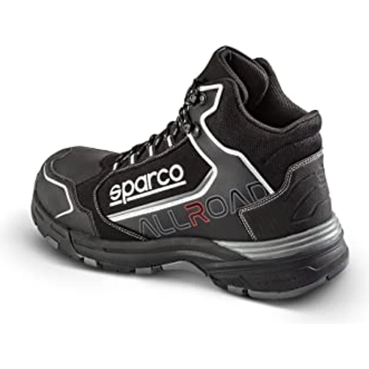 sparco Okayama S3 SRC Sicherheitsschuh, extrem leicht, metallfrei, wasserabweisendes Mikrofaser, Crossgrip Gummi Sohle – Bild 3
