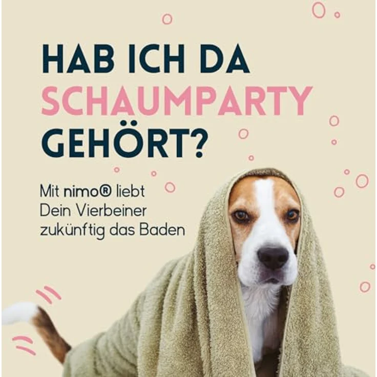 nimo Tiershampoo Hunde Shampoo sensitiv, 250 ml, gegen Juckreiz und Trockenheit, milde Waschsubstanzen ohne Duftstoffe – Bild 2
