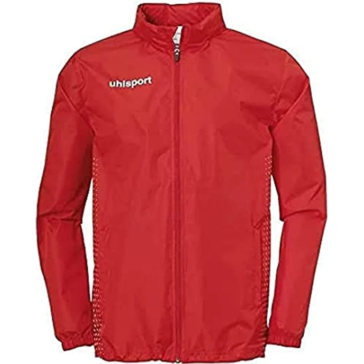 Uhlsport SCORE REGENJACKE 3XL rot/weiss, mit integrierter Kapuze und Netzfutter – Bild 2