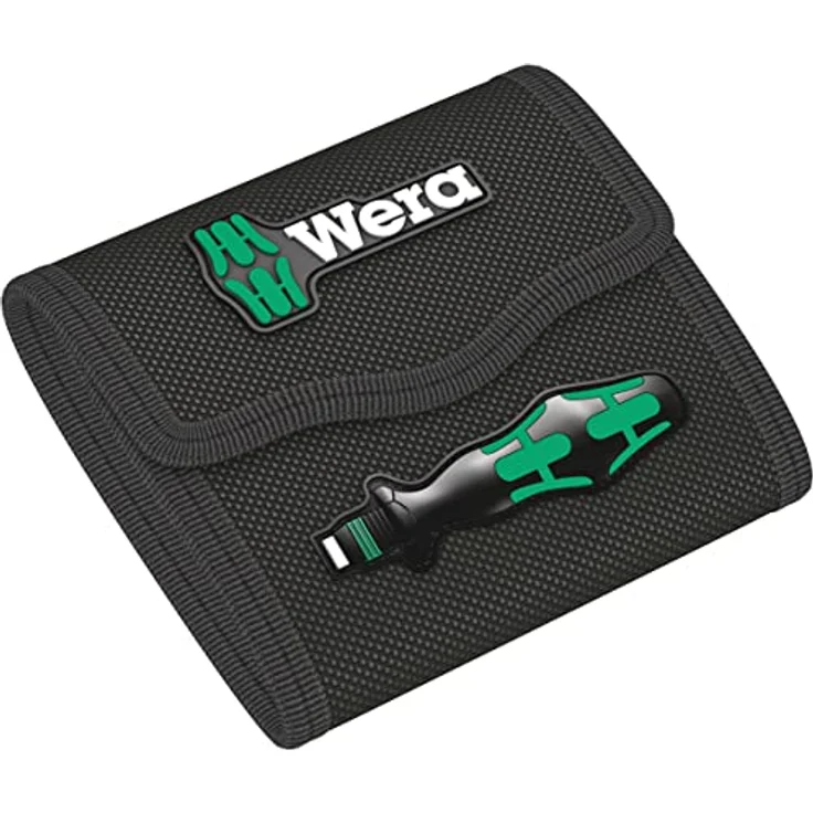 Wera Falttasche für Kraftform Kompakt Sätze, leer, robust mit Klettverschluss, 140 x 119 mm, Platz für 16 Bits, geeignet für Wera 2go System – Bild 1