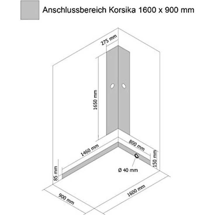 Schulte ExpressPlus Komplettduschkabine Ibiza, 160x90x204cm, Funktionsteil rechts, Rückwände Light-Grün, inklusive Duschstangengarnitur mit Einhebelmischer – Bild 8