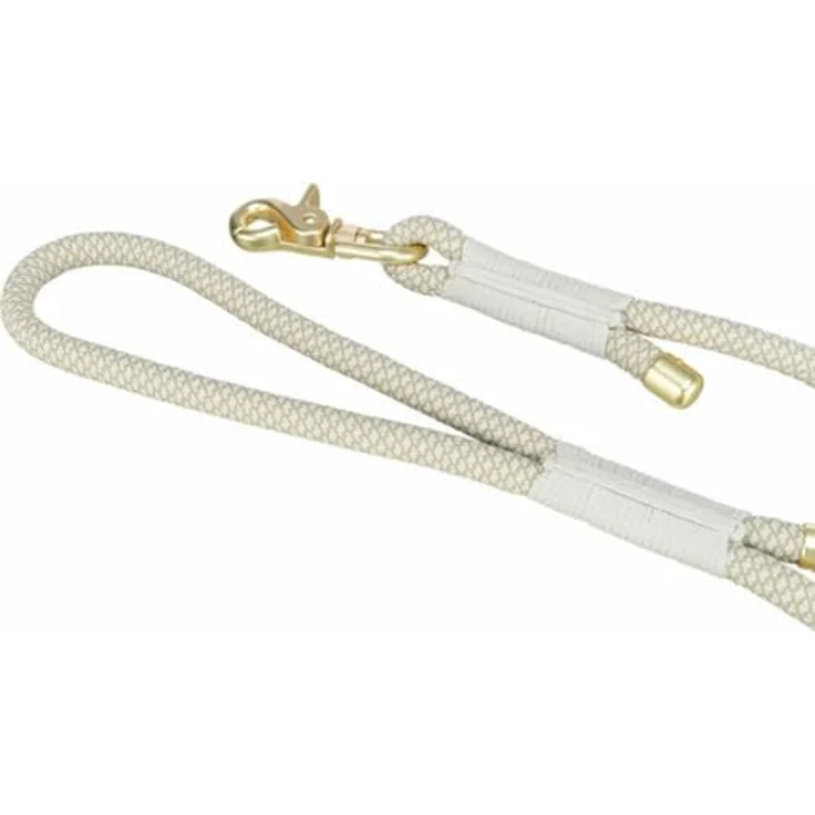 TRIXIE Hundeleine Soft Rope Leine grau/hellgrau, angenehm weich und langlebig – Bild 2