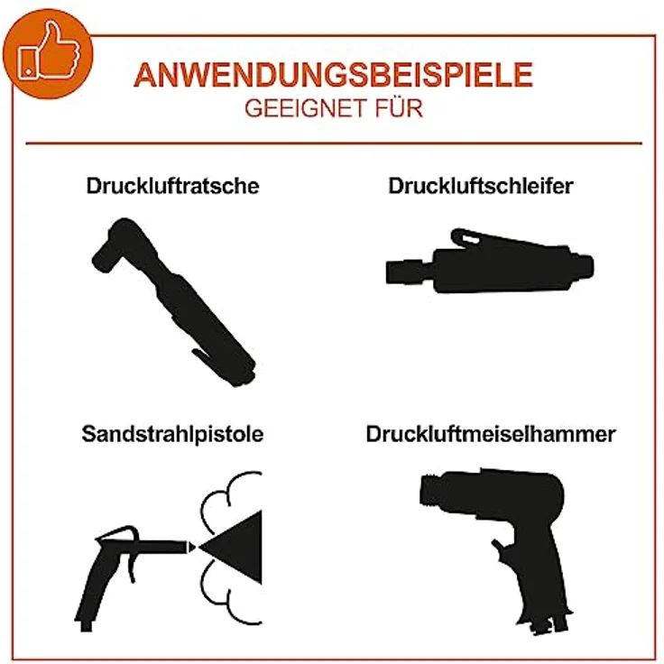 IXES Druckluft Kompressor IX-AC120TZ I 100 Liter Kessel | 10bar Arbeitsdruck | 3PS - 2,2 kW Leistung | 412 l/m Ansaugleistung | ölgeschmierter Doppelzylinder Luftkompressor – Bild 5