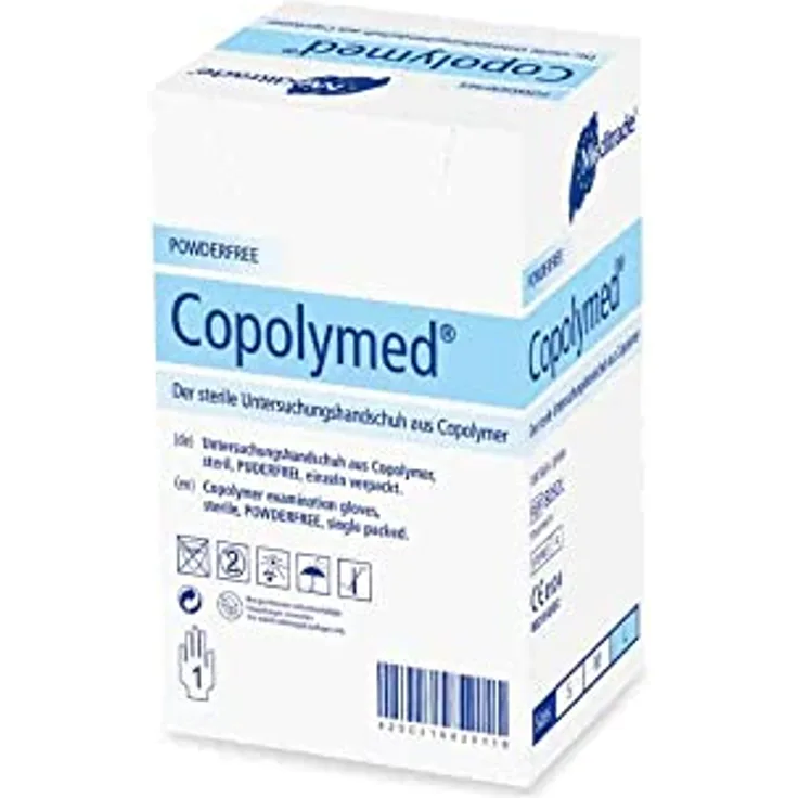 Meditrade 8092M Copolyme Sterile Untersuchungshandschuh einzeln verpackt, Steril, Puderfrei, Größe Medium (100-er pack)
