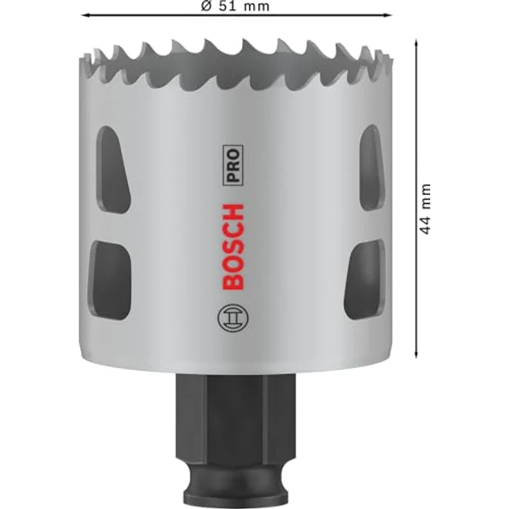 Bosch PRO Multi Material Power Change Plus Lochsäge, Ø 51 mm, hält 2x länger als Standard, für Weichholz & Trockenbauwand – Bild 3
