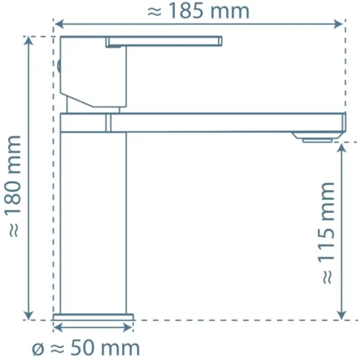 SCHÜTTE Waschtischarmatur MANHATTAN 33018, Wasserhahn Bad mit Ablaufgarnitur, Armatur Badezimmer, Einhebelmischer Badezimmer mit Pop Up Abflussstopfen, Mischbatterie Waschbecken, Weiß - Preisvergleich – Bild 3