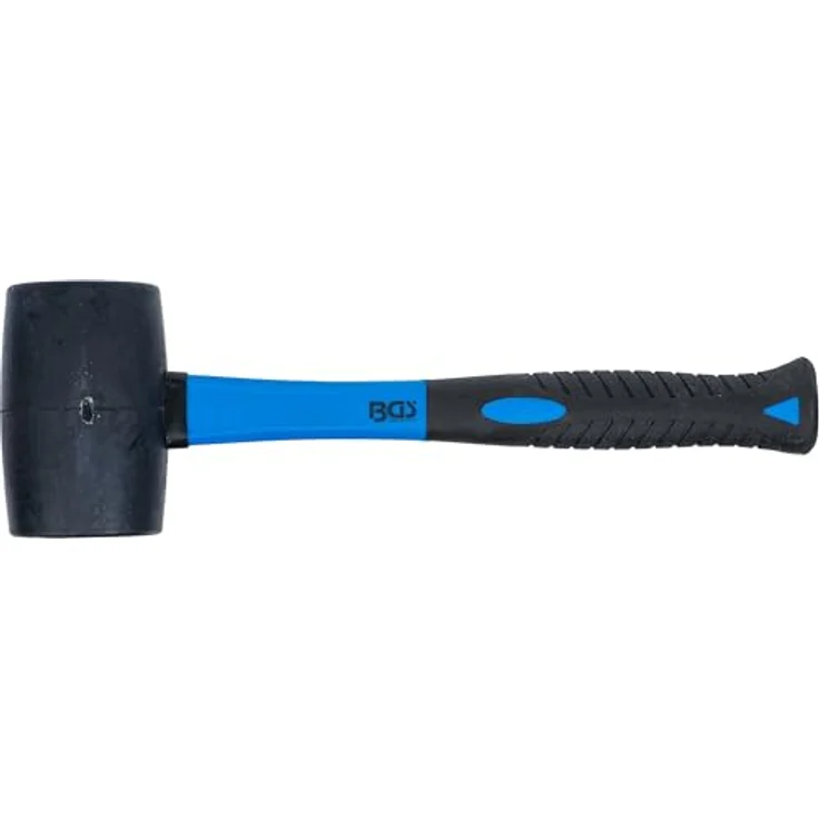 BGS 1961 | Gummihammer mit Fiberglasstiel | schwarzer Kopf | Ø 60 mm | 500 g – Bild 6