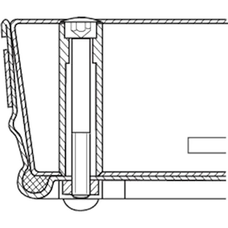 Zarges Schachtabdeckung aus Stahl mit Wanne 800 mm x 800 mm – Bild 2