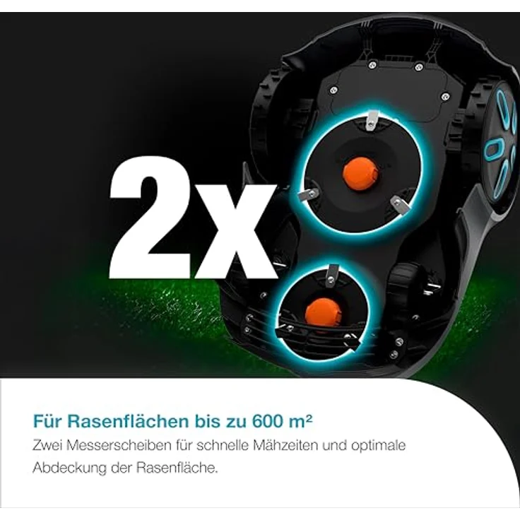 Gardena Mähroboter smart SILENO free 600 m² Set, Rasenroboter ohne Begrenzungskabel, Antikollisions-Radar – Bild 8