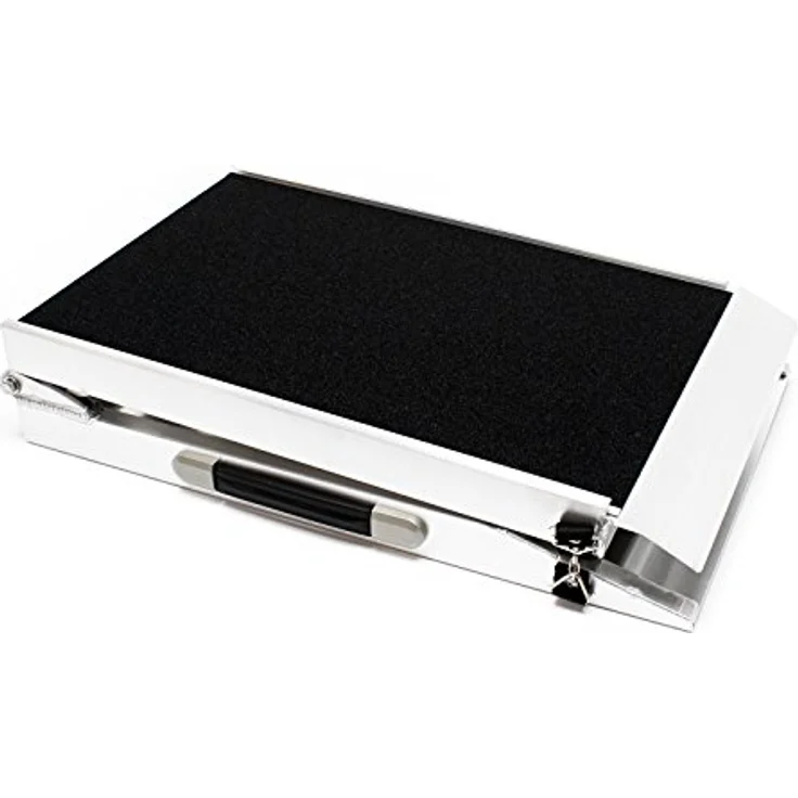 Wiltec Hunderampe faltbar, aus Aluminium, rutschsicher, Traglast bis zu 115 kg, Haustierrampe – Bild 1