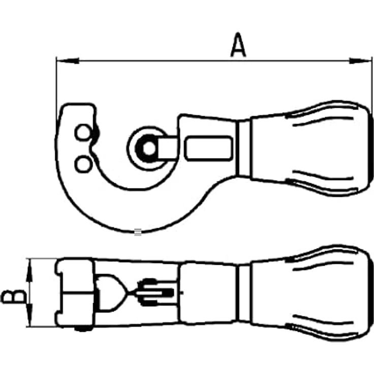 Bahco Rohrschneider, 3 bis 35 mm, für Kupfer, Aluminium, Stahl und Edelstahl, mit schnellem Schneidradwechsel und beschichteten Stützrädern – Bild 3
